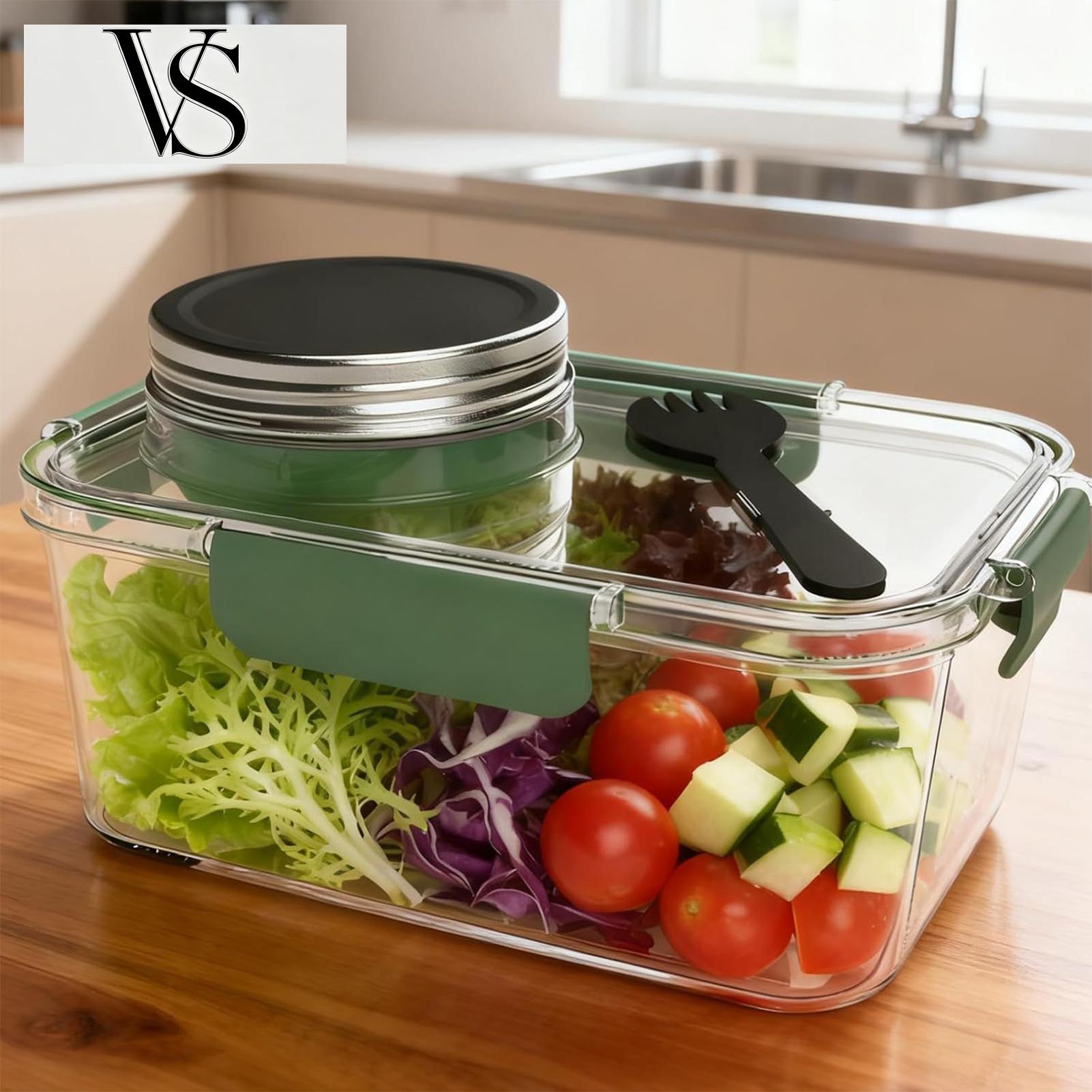 Food Prep Snacks - Saladebakje 2,5 OZ, opbergdoos voor voedsel