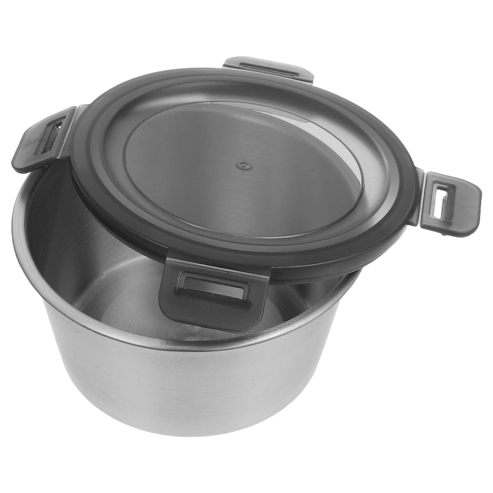 Food Prep Snacks - Roestvrijstalen luchtdichte voedselbewaarcontainer 600 ml, rond