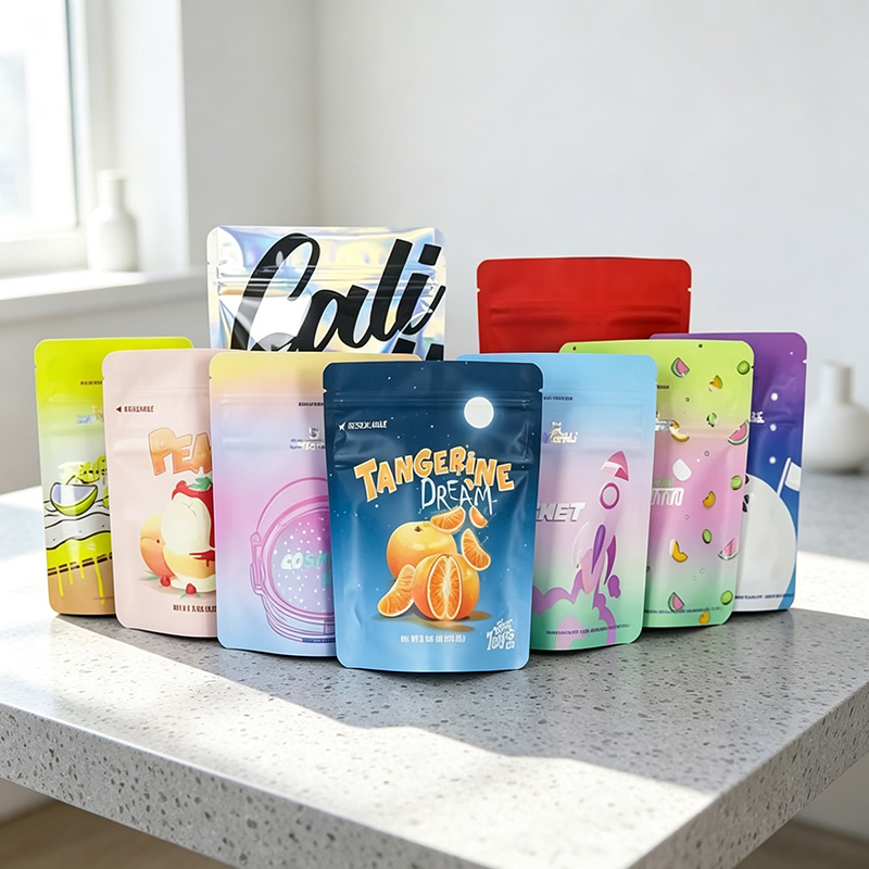 Food Snacks Order - Op maat bedrukte, hersluitbare stand-up pouch