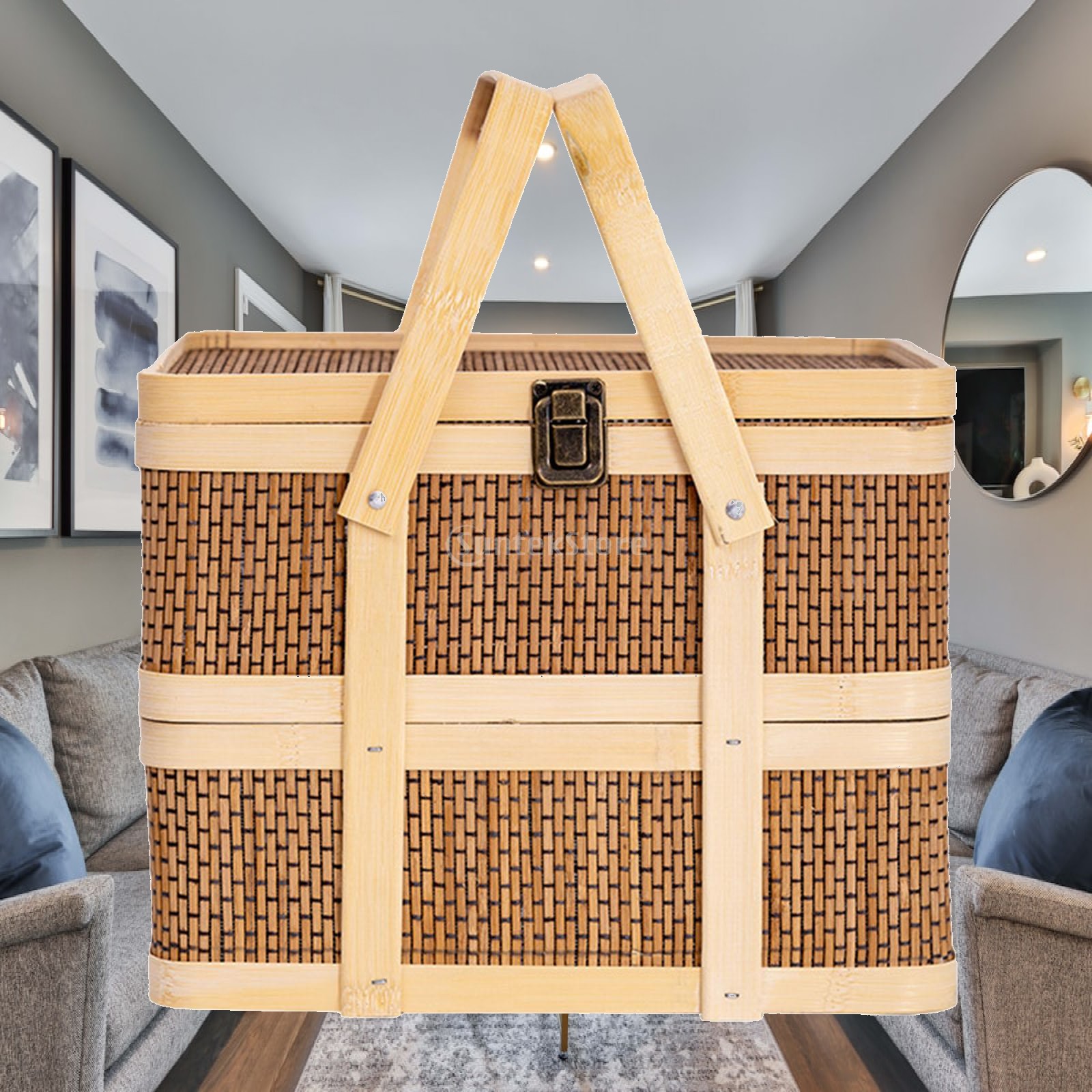 Geweven picknickmand, voedselo - Food Snacks Hamper recensie en prijs