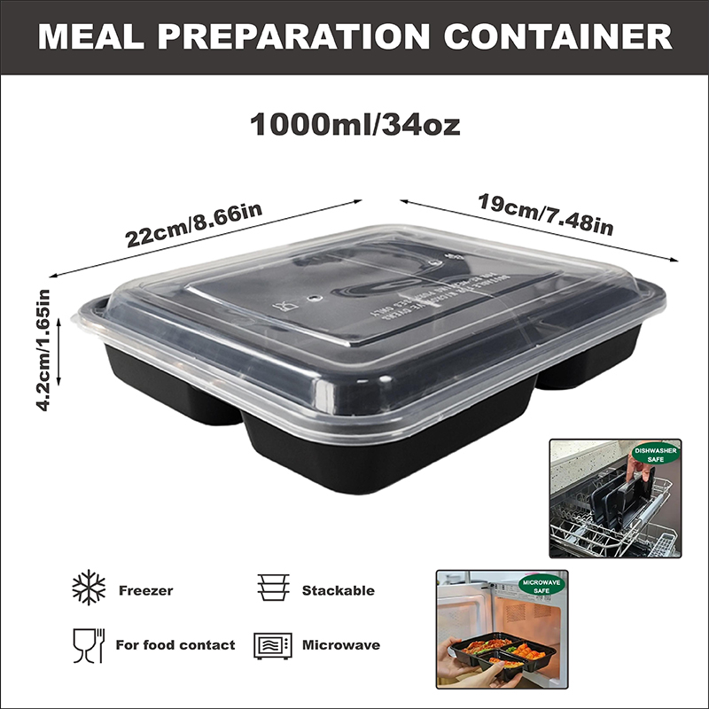 3-delige 34 Oz/1000 ml, 12/35  - Food Prep Snacks recensie en prijs