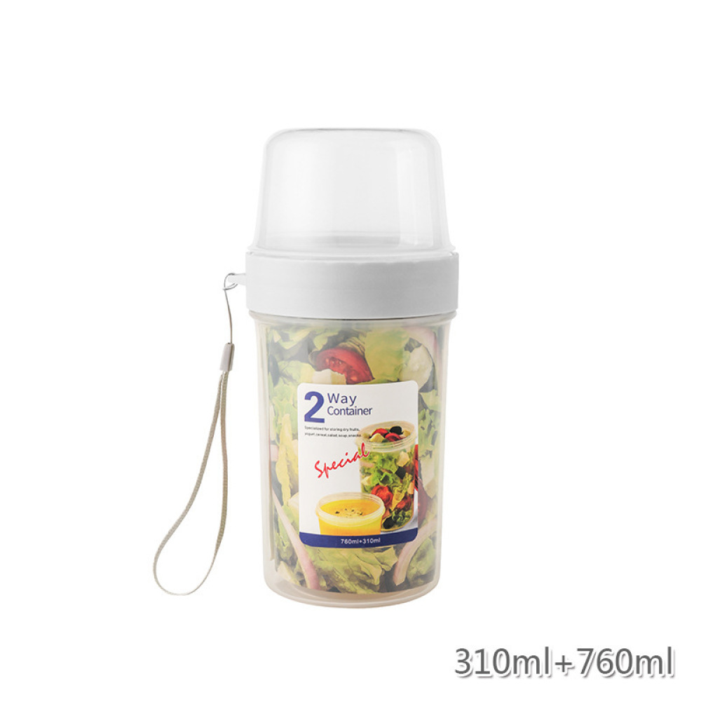 Dubbellaagse lekvrije voedselc - Food Prep Snacks recensie en prijs